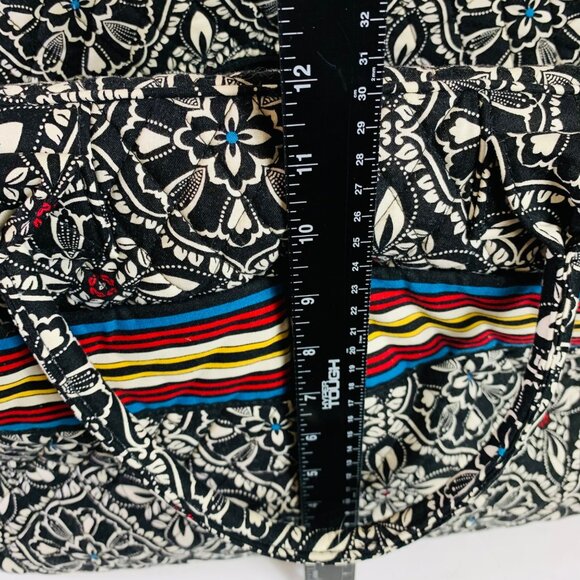 Vera Bradley Floral Grand Weekender Travel Bag Retro Stripes Adjustable Strap - Picture 10 of 16